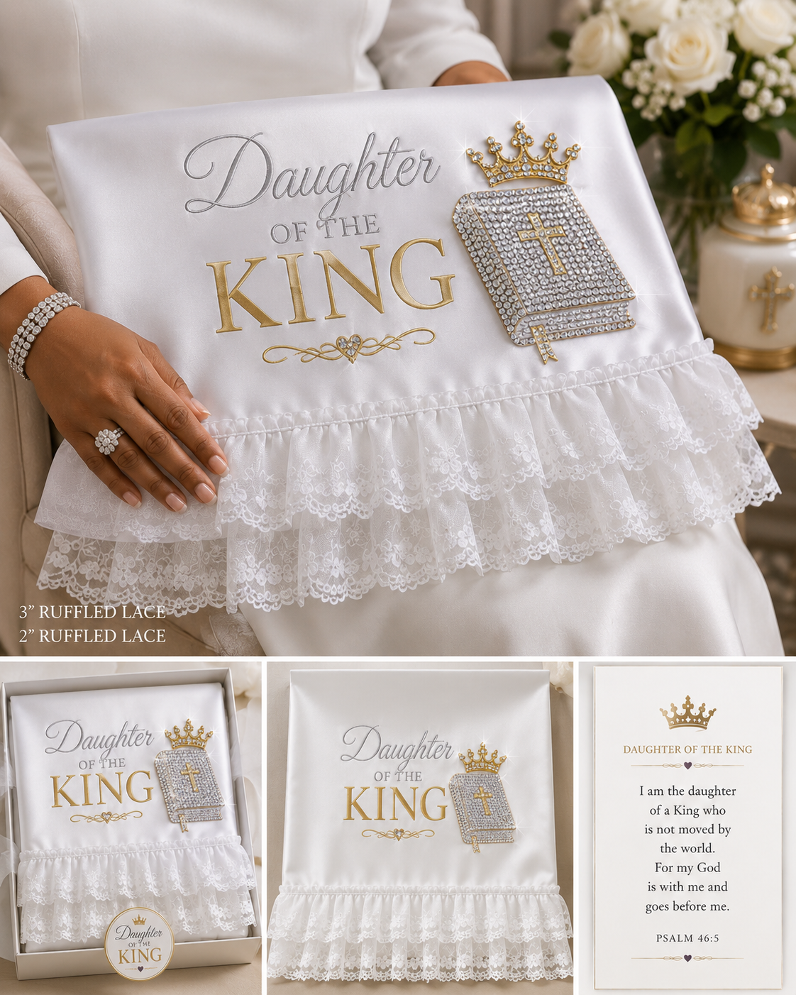 Walking by Faith Satin Lap Cloth