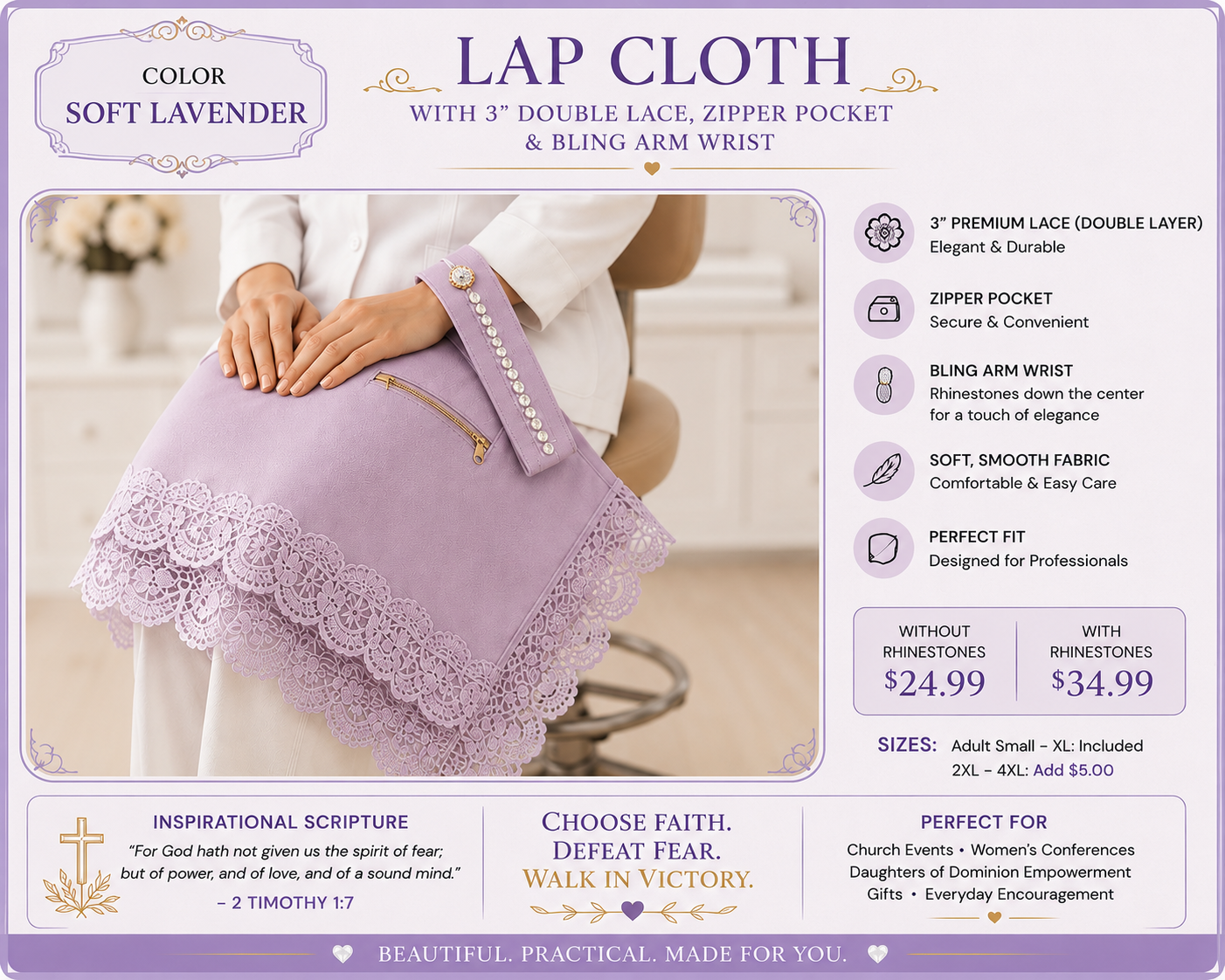 Premium Lap Cloth with Zipper
