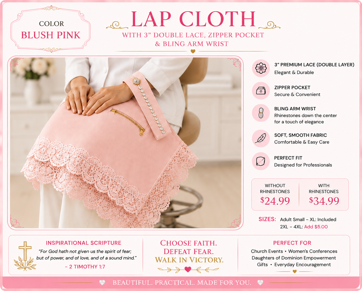 Premium Lap Cloth with Zipper